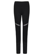 Tombo Leggings mit Mesh-Einsätzen für Damen – Black