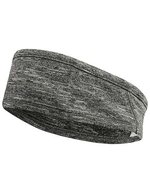 Tombo French-Terry-Stirnband mit konischem Design – Grey Marl