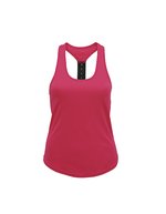Women´s Performance Strap Back Vest – Rosa acceso