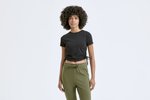 Women´s Ruched Crop Top – Bild 1