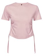 Women´s Ruched Crop Top – Light Pink