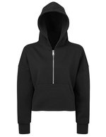 Women´s Half Zip Hoodie – Black