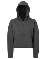 Women´s Half Zip Hoodie – Charcoal
