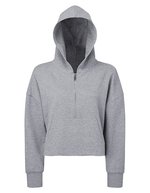 Women´s Half Zip Hoodie – Heather Grey