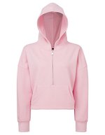 Women´s Half Zip Hoodie – Light Pink