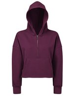 Women´s Half Zip Hoodie – Mulberry