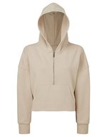 Women´s Half Zip Hoodie – Nude