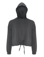 Women´s Cropped Oversize Hoodie – Charcoal