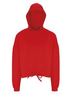 Women´s Cropped Oversize Hoodie – Fire Red
