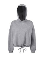 Women´s Cropped Oversize Hoodie – Heather Grey