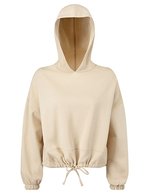 Women´s Cropped Oversize Hoodie – Nude
