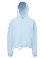 Women´s Cropped Oversize Hoodie – Sky Blue