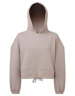Women´s Cropped Oversize Hoodie – Stone