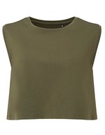 Women´s TriDri® Organic Crop Tank – Olive