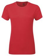 Women’s TriDri® Ion-Charge recycled textured tee – Fire Red