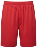 Unisex TriDri® Ion-Charge performance shorts – Rosso fuoco