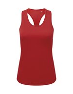 Women´s Recycled Performance Slim Racer Back Vest – Rouge feu