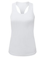 Women´s Recycled Performance Slim Racer Back Vest – Blanc