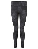 Women´s Recycled Perform Full-Length Leggings – Black/Grey Acid Wash