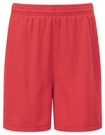 Kids TriDri® Ion-Charge performance shorts – Fire Red