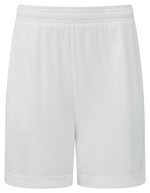 Kids TriDri® Ion-Charge performance shorts – White