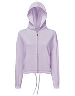 Women´s Recycled Drawstring Full-Zip Hoodie – Lilac