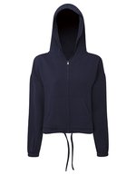 Women´s Recycled Drawstring Full-Zip Hoodie – Navy