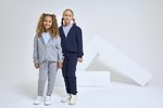 Kids Recycled Cropped Oversize Full-Zip Felpa con cappuccio – Bild 1