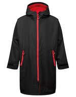 Kids TriDri® All Seasons Waterproof Changing Robe – Black/Red