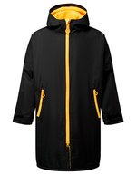 Kids TriDri® All Seasons Waterproof Changing Robe – Black/Sun Yellow