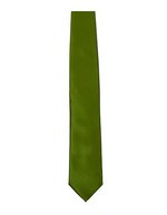 TYTO Satin-Krawatte 8,5 cm in Geschenkbox, Black 144 x 8,5cm, TT901 – Olive