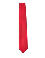 TYTO Satin-Krawatte 8,5 cm in Geschenkbox, Black 144 x 8,5cm, TT901 – Red