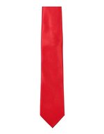 TYTO Handgefertigte Twill-Krawatte in Pastell, Black 144 x 8,5cm, TT902 – Red