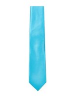 TYTO Handgefertigte Twill-Krawatte in Pastell, Black 144 x 8,5cm, TT902 – Turquoise