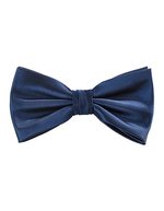 TYTO Satin Krawatte mit Hakenverschluss – Navy