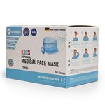 Virshields® Maschera medica bambino tipo I, 50 pezzi, Blue 145 x 95 mm, VS001K – Bild 4