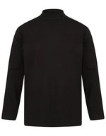 Henbury Rollkragen Langarmshirt Baumwolle Elasthan – Black