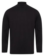 Henbury Rollkragen Langarmshirt Baumwolle Elasthan – Navy