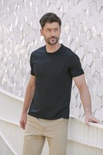 Henbury T-Shirt HiCool® slim fit für Herren, Black XS, W024 – Bild 1