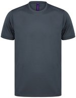 Henbury T-Shirt HiCool® slim fit für Herren – Charcoal