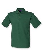 Henbury Classic Cotton Piqué Polo Shirt Black XS (W100) – Bottle