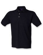 Henbury Classic Cotton Piqué Polo Shirt White XS (W100), W100 – Blu navy
