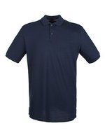 Henbury Baumwoll-Polo mit schmalem Ripp-Kragen, Black XS, W101 – Navy