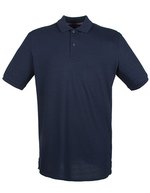Henbury Baumwoll-Polo mit schmalem Ripp-Kragen, Black XS, W101 – Oxford Navy