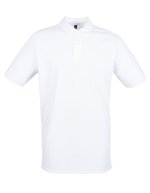 Henbury Baumwoll-Polo mit schmalem Ripp-Kragen, Black XS, W101 – White