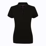 Ladies´ Micro-Fine-Piqué Polo Shirt – Black