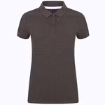 Ladies´ Micro-Fine-Piqué Polo Shirt – Charcoal