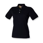 Henbury Polo Shirt aus Baumwolle für Herren, Black S, W121 – Bild 3