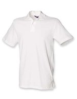 Henbury Stretch-Piqué Polo Shirt mit Elasthan – White