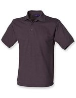 Henbury Klassisches Piqué Polo Shirt 65/35, Fuchsia L, W400 – Grigio scuro (Unito)